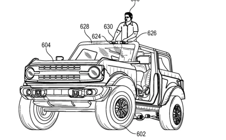  Ford inova com patente que permite dirigir o Jipe Bronco em pé!