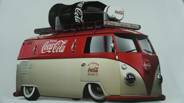 Quadro decorativo Kombi Coca Cola (Grande)